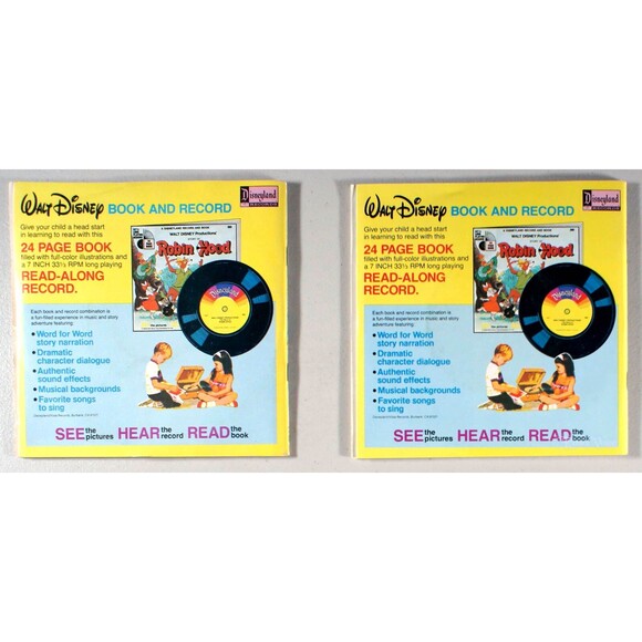 Disney - 7" Set: Bambi and Peter Pan (1977) [NEW] Vinyl + BOOK - Picture 2 of 2